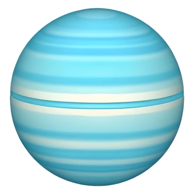 planet uranus emoji which is copayable with rings like saturn but vertical 90 you know right sticker