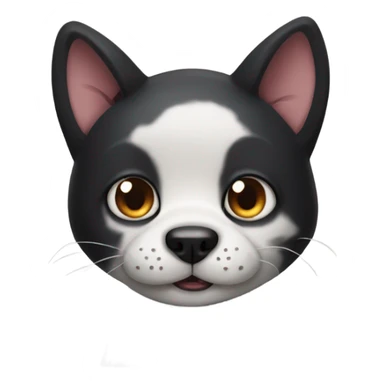 Cat Panda Shark Dog mixed together  sticker