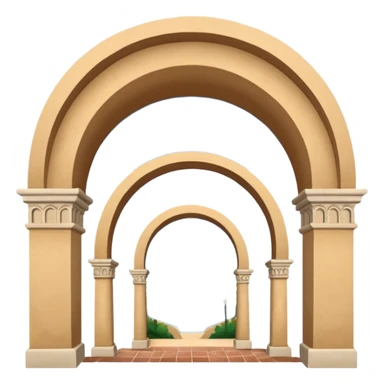 three arches like santa barbara serial sticker