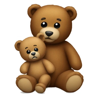 teddy bear doing another teddy bear sticker