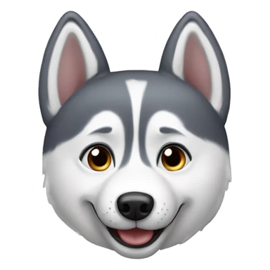 Husky happy  sticker