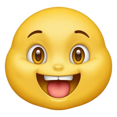 Hungry yellow emoji sticker