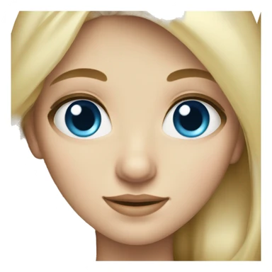 Irish blonde girl with blue eyes  sticker