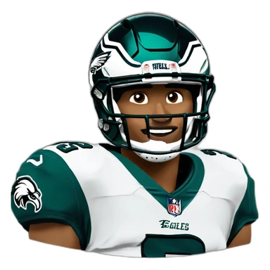 Jalen hurts Philadelphia eagles sticker