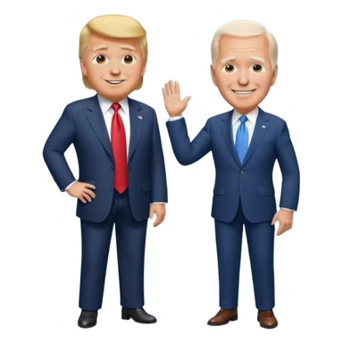 Trump loves Biden  sticker