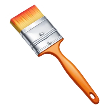Create an icon that represents the hobby of wall painting. The design should include elements like a paintbrush, a roller, and colorful patterns or murals. The composition should be balanced and harmonious, reflecting the artistic nature of wall painting. The icon should evoke creativity, with a clean and visually appealing design. The background should be transparent. sticker