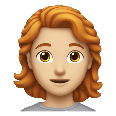 Rousse qui fait de la balançoire  sticker