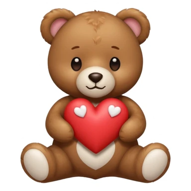 teddy bear for valentines day sticker