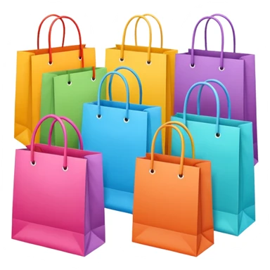 aesthetic shopping bags sticker
