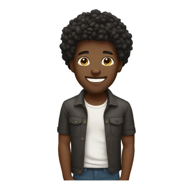 Black men happy  sticker