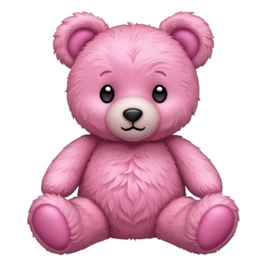 Cœur rose est un ours en peluche sticker