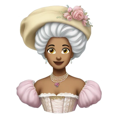 Enya dressed as Marie Antoinette  sticker