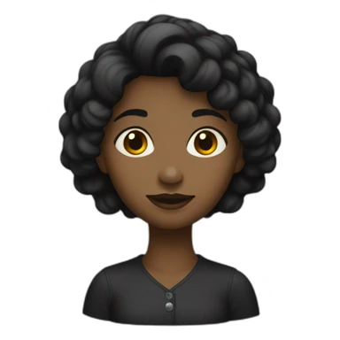 Une fille de couleur noir sticker