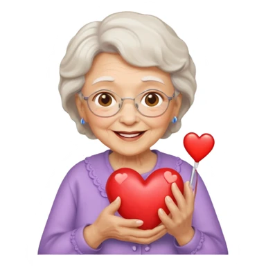 Grandma’s Heart melting sticker