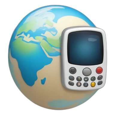 globo aerostatico con celular sticker