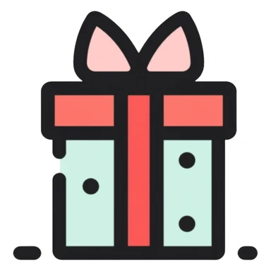 birthday present box sticker