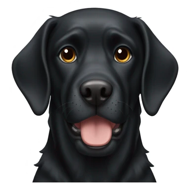 Huge black dog  sticker