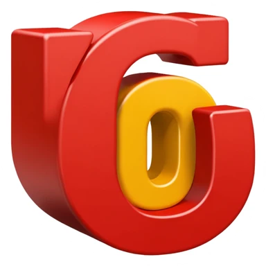 red number 6 sticker