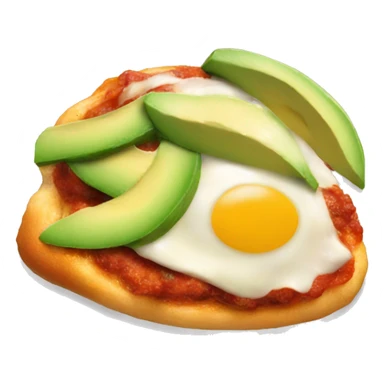 a chicken parmigiana with avocado  sticker