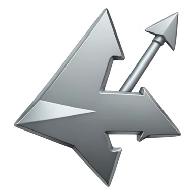 arrow pointing to the right animated in grey colors sticker