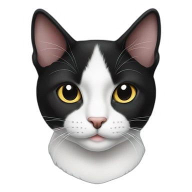 Black-and-white-tuxedo-cat sticker