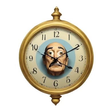 Salvador Dali’s clock sticker