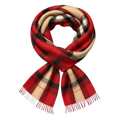 burberry type scarf sticker