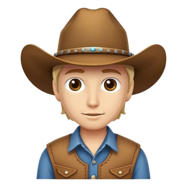 Wedding cowboyhat sticker