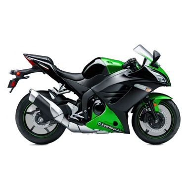 Black Kawasaki ninja 6r sticker