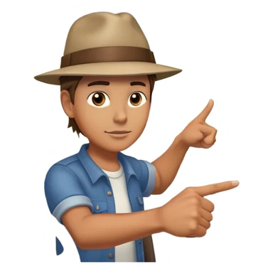 A person stands outside of to a car parked on the side of a long, open road. The sky ahead is clear and glowing, full of possibilities. One hand is on the steering wheel, the other points forward. The rearview mirror reflects storm clouds, but the windshield shows mountains ahead.  sticker