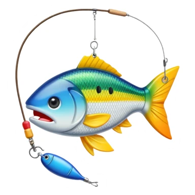 fake bait fishing sticker