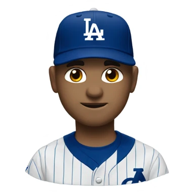 Dean Chapman in a dodgers cap sticker