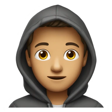 Boy with hoodie  sticker