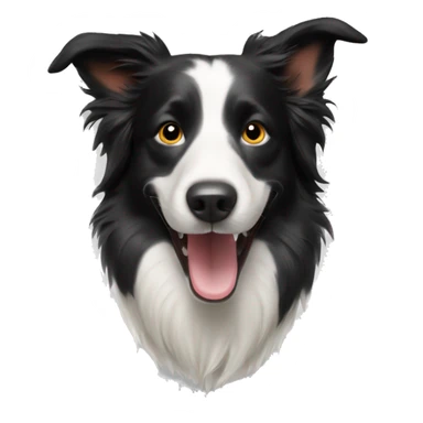 Border collie dog happy sticker