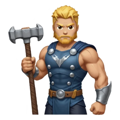 God of thunder 
 sticker