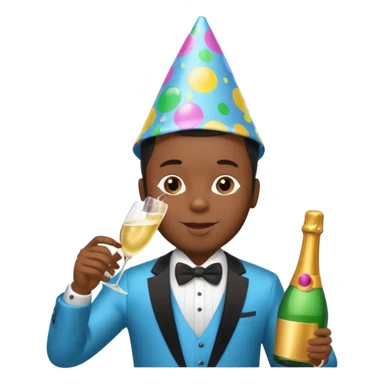 do an emoji of a black guy with baby oil and dyddys parti sticker