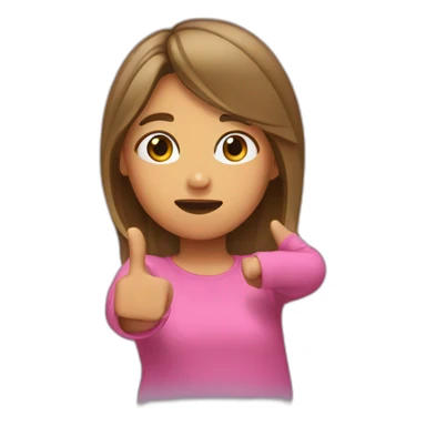 Fille qui fait le dab sticker