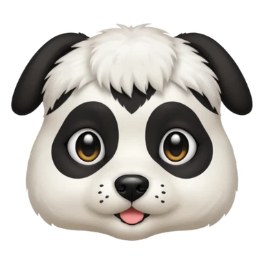 dog white with black face and short hair sticker