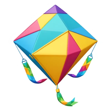 Kite 3D emoji sticker