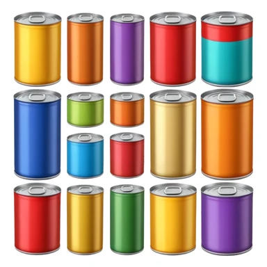 canned food boxes sticker