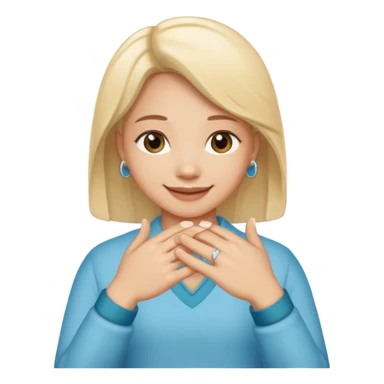 Bestie fingers promise ring  sticker