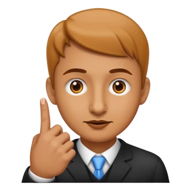 A classic emoji nose, no face, with a pointer finger touching the tip of it, combine these two 👆🏼👃🏼 sticker