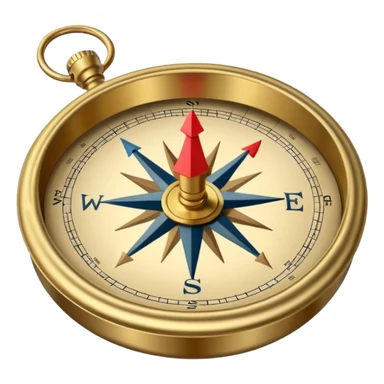 compass with mission sticker