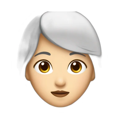 一个短发眼睛大大的黑色头发的稍微胖一点的华裔女孩 sticker