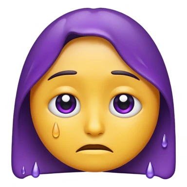 grief emoji thats dark purple
 sticker