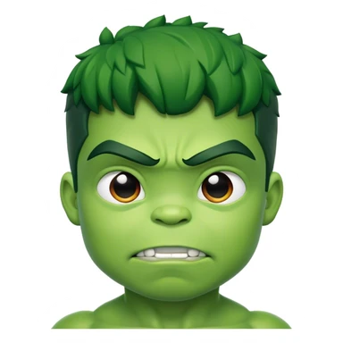 Super hero hulk kid sticker
