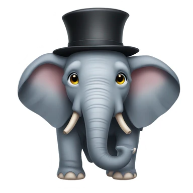 elephant wearing a hat  sticker