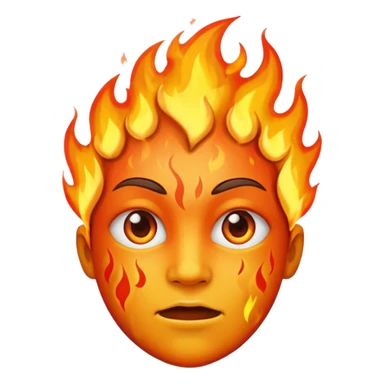 This emoji 😶 On fire sticker