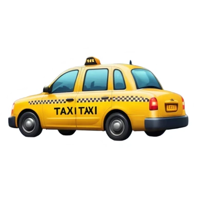 Taxi reflection + puddle, City Rain Scenes. sticker