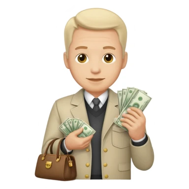 UNCLE WITH a bag OF MONEY sticker